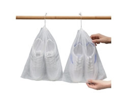 100 bolsas de tela no tejida para guardar zapatos con cordón, a prueba de polvo, tamaño mediano/moderno
