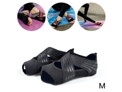 2026-medias De Yoga Mujer Cinco Dedos Zapatos De Pilates Fitness Cintas Cruzadas Anti-deslizantes Para Interior