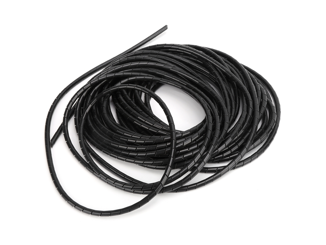 Organizador De Cables Espiral Flexible Negro Para Gestión De Cables Φ20-2,5 M Sala De Servidores