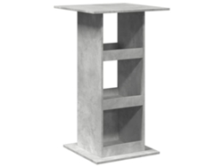 Maison Exclusive - Mesa Alta Bar Con Almacenaje Madera Gris Hormigón 60x60x102 Cm