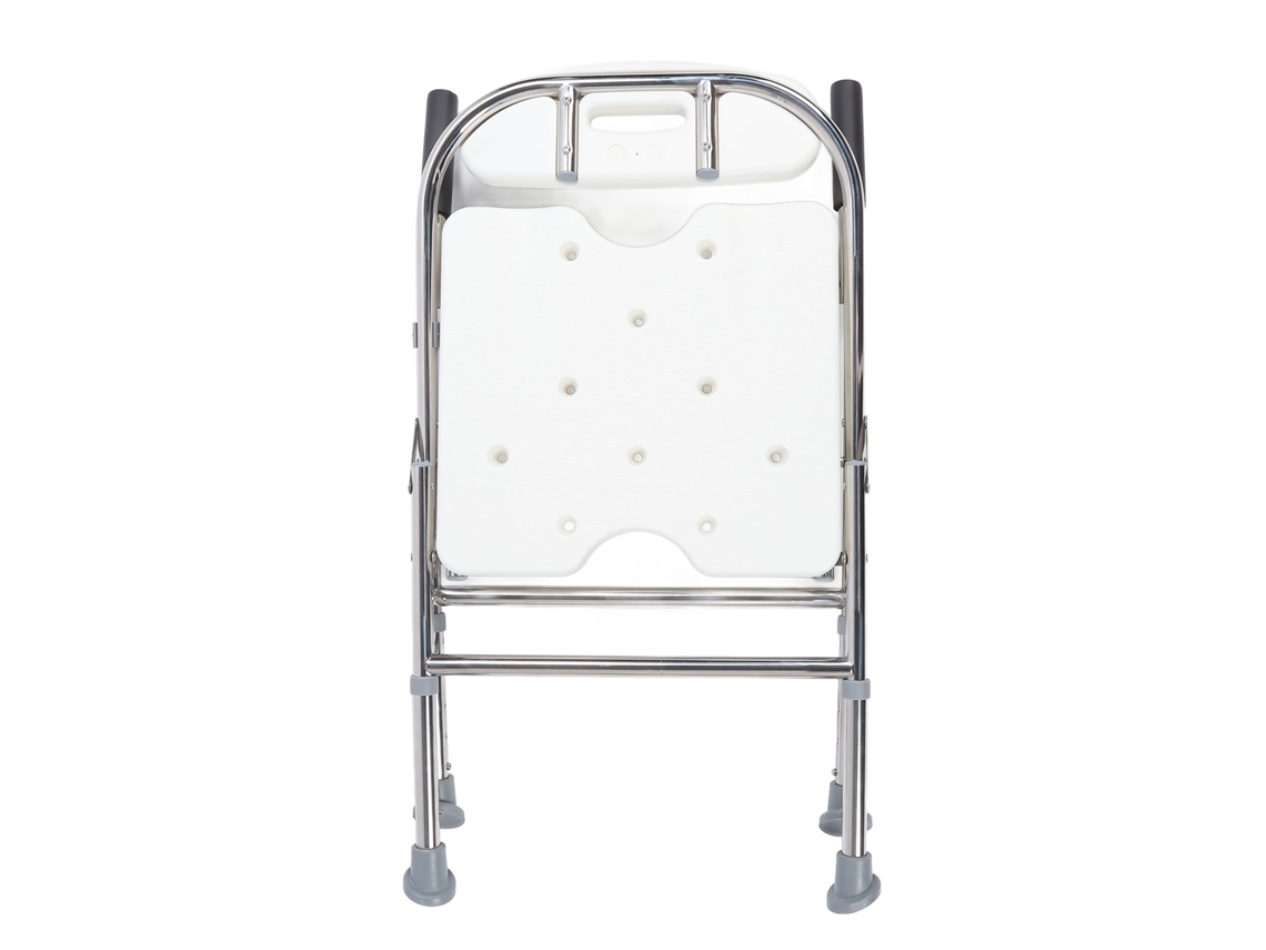 Silla de baño con brazos acolchados, ajustable, portátil y plegable. Silla de ducha con reposabrazos y respaldo para personas mayores, discapacitadas y personas con movilidad reducida. Uso doméstico.