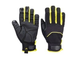 Guante resistente a pinchazos de aguja, protección superior / Negro Amarillo / S Portwest