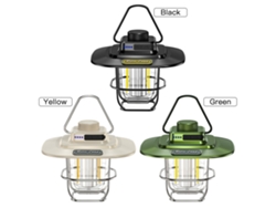 Lámpara de camping LED recargable e impermeable de estilo vintage