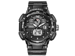 Reloj deportivo Smael 8045 para exteriores, resistente al agua y con doble pantalla luminosa, Hengrongshen