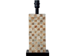 Base para Lámpara de Mesa Albufeira 1Xe27 C.16Xl.12Xalt.40Cm Nácar/Castaño FERRIMEX