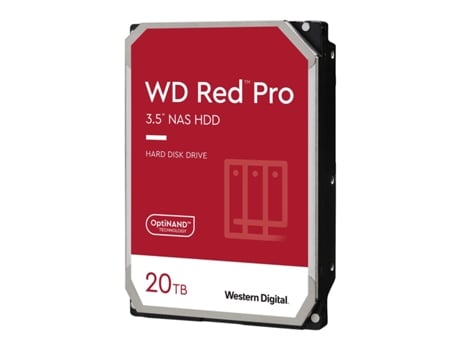 Disco duro hdd WESTERN DIGITAL Pro 20To 6Gb/s SATA 512Mo Cache Internal 3.5 NAS bulk