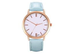 Reloj De Pulsera Analógico De Cuarzo Zhoulianfa Fashion Para Mujer, Azul Claro, Para Estudiantes.