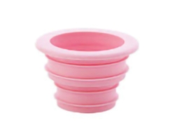Tapón de drenaje PP para lavadora, rosa y morado.