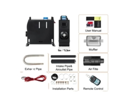 Calentador de aire diésel de 8 kW con control LCD e interruptor LCD negro OEM.