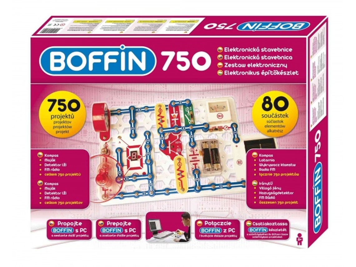 Kit de electrónica BOFFIN 750 (8 anos)