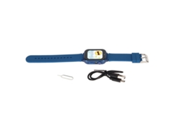 Reloj Inteligente Infantil Con Doble Cámara, Teléfono Hd Multifuncional Para Niños Y Niñas, Azul, Edades De 4 A 12 Años.
