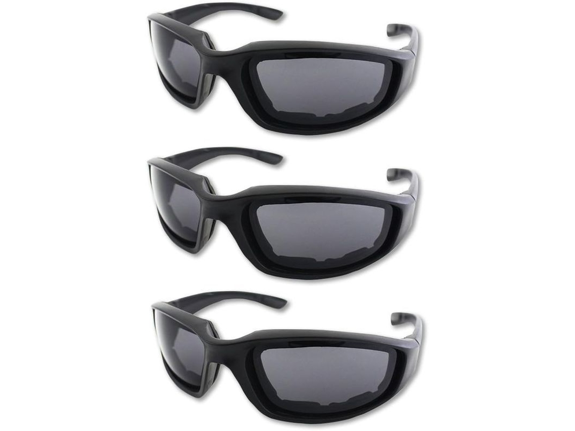 Gafas Para Motociclista, 3 Pares, Con Espuma Suave, Protección Uv, Resistentes Al Viento Y Al Polvo Para La Práctica De Motociclismo Al Aire Libre.
