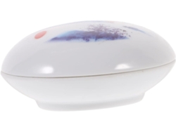 Tarro De Almacenamiento De Porcelana De Estilo Chino Para Cremas Y Cosméticos Con Tapa.