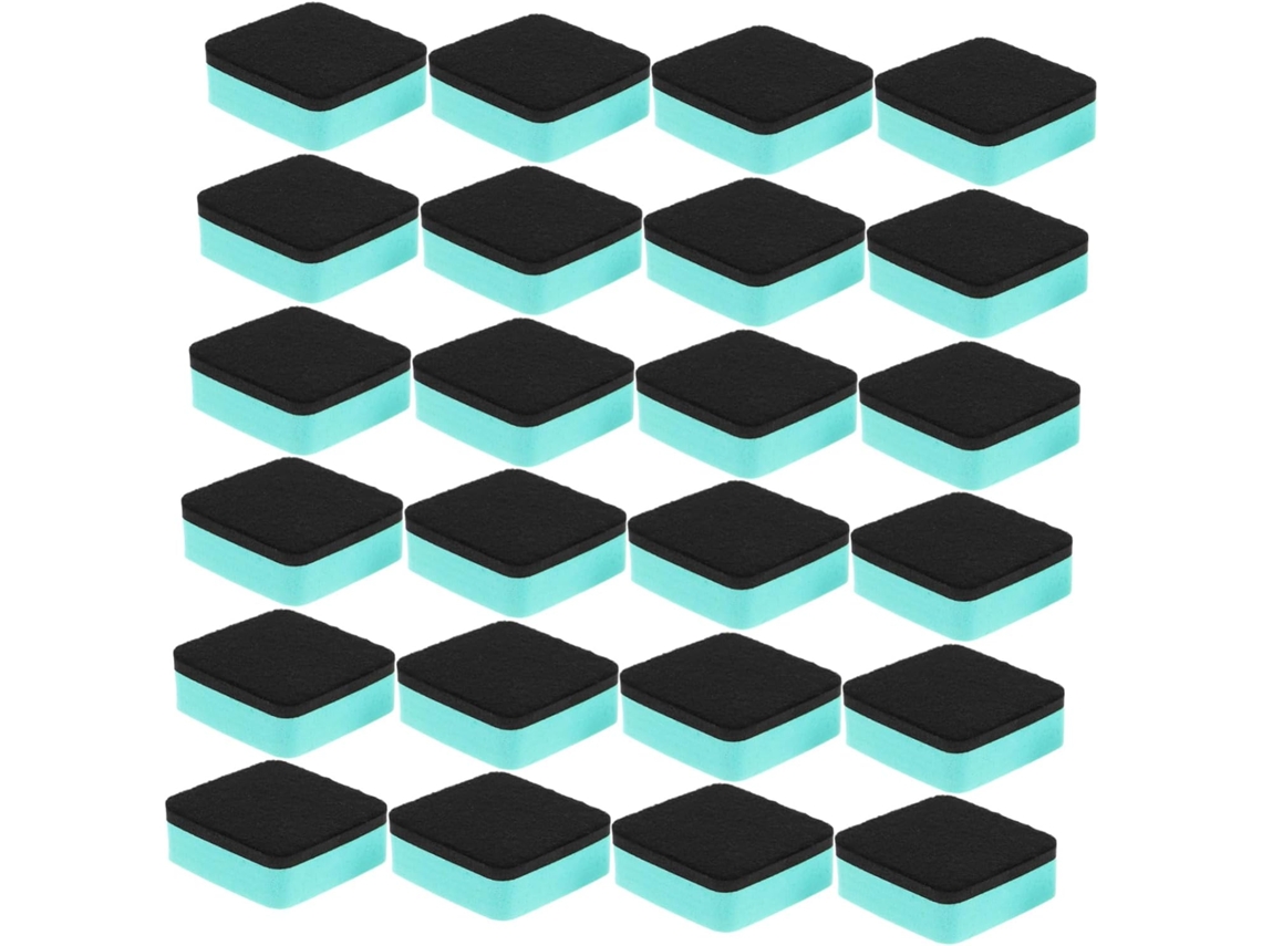 Paquete De 60 Mini Borradores Magnéticos De Fieltro, De Forma Cuadrada, Para Pizarras Blancas De Borrado En Seco.