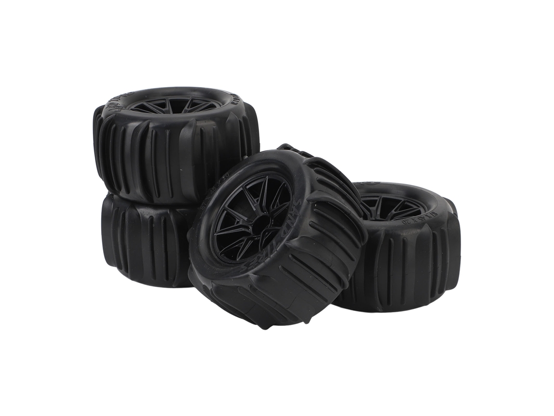 Neumáticos Para Coches Rc Con Llanta Hexagonal De 12 Mm De Diámetro Y 85 Mm De Ancho, De Goma, Para Coches Rc A Escala 1/16 (16a01, 16a02, 16a03, 16a04, 16a08).