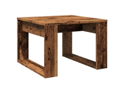 Maison Exclusive - Mesa Auxiliar De Madera De Ingeniería Envejecida 50x50x35 Cm
