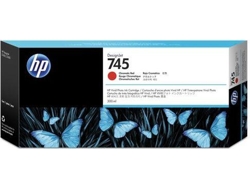 Cartucho de Tinta Original HP 745 Signjet Rojo Cromático F9K06A  para DesignJet Z2600 PostScript, Z5600 PostScript