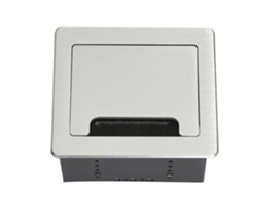 Caja De Conexiones Multimedia De Sobremesa Con Enchufe Y Cepillo Para Uso En Oficinas/escuelas, Ac250v