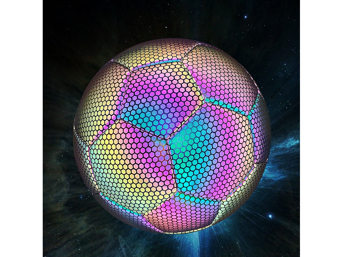Balón De Fútbol Reflectante Brillante Con Cámara Y Linterna Para Entrenamiento En Interiores Y Exteriores.