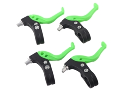 2026-palancas De Freno Para Bicicleta Infantil Ergonómicas Ajustables Para Manillar 22.2mm/0.9in Color Negro Verde