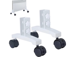 Ruedas para muebles, soporte calefactor infrarrojo de 360°, soporte calefactor infrarrojo de 2 piezas con asa Slowmoose