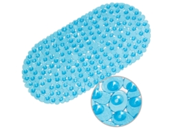 Alfombrilla de baño HEXINYIGJLY con textura de guijarros, 69x36cm con 167 ventosas.