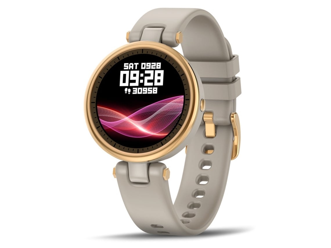 Reloj inteligente deportivo Yunzii para mujer con monitor de frecuencia cardíaca y oxígeno en sangre, gris