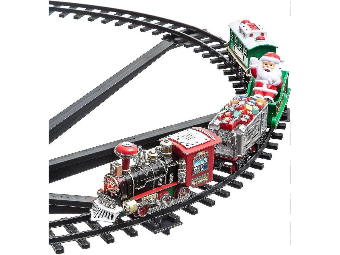 Omni-tren De Navidad Con 33 Luces Y Melodía Navideña, Alimentado Por Baterías, Decoración Para Árbol De Navidad