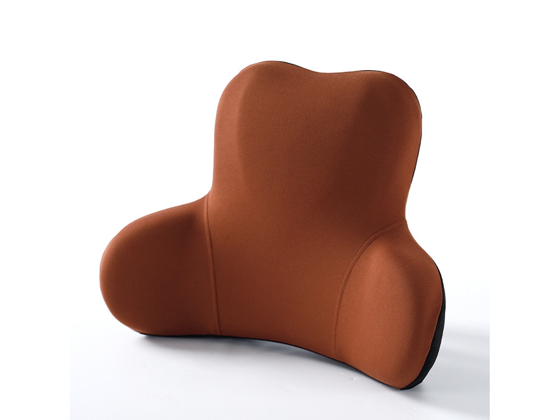 Almohada De Apoyo Lumbar Para Silla De Oficina, Almohada De Respaldo Cómoda De Espuma Viscoelástica, Marrón Gertiz