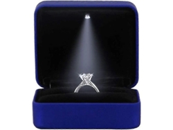 Caja Para Anillos Con Luz Led Para Regalos De Compromiso, Boda Y Joyería.