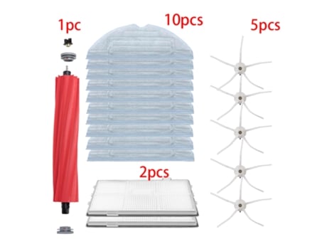 Paños de microfibra para fregar, cepillo principal, filtro Hepa para piezas Xiaomi Roborock T7 T7S T7Plus T7Splus S7 y S7Max S70 S75