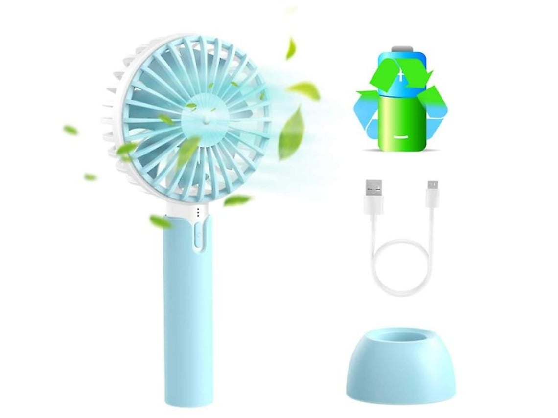 Mini ventilador USB portátil de mano con batería recargable de 2600 mAh, ventilador de escritorio para Gusshious