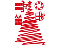 Adhesivo Pared Navideño Pvc Fácil Aplicar Quitar Decoración Personalizada Estar Vidrio Diseño Árbol Navidad