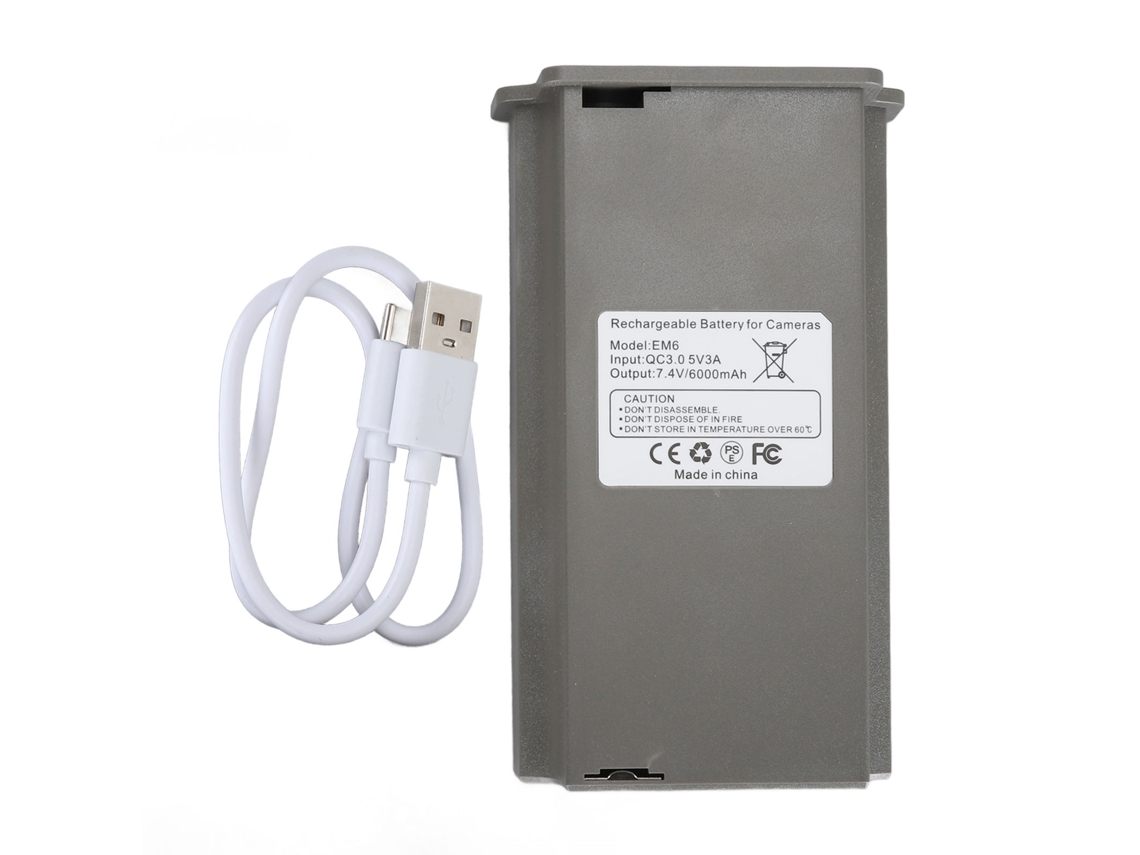 Batería Recargable De 6000 Mah Para Cámaras De Caza Reveal Trail X Gen 2.0 Xx Pro Xb Sk Con Indicador De Carga Gris.