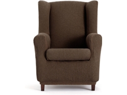 Funda de Sillón EYSA Premium Troya Tejido Elástico (90 x 80 x 100 cm - Poliéster y Algodón - Marrón)