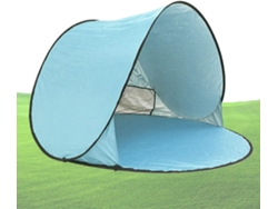 Tienda de campaña portátil Gokoco con forma de cúpula para exteriores: montaje rápido y protección solar resistente.