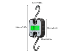 Balanza Industrial Digital Portátil De 300 Kg Para Grúas, Resistente Al Agua Y Con Pantalla Lcd.