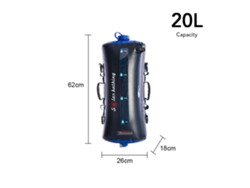 Bolsa de agua plegable para camping de 20 litros con bomba de aire.