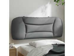 Cabecero De Cama Acolchado Tela Gris Claro 100 Cm