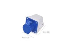 Omni-4 Conjuntos Enchufe Industrial 3 Pines Ip44 Impermeable 220-250v 16a Montaje En Superficie