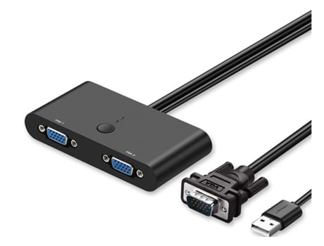 Adaptador Vga Switch 2 Entradas 1 Salida 1080P Full Hd CHRONUS HDMI1218-Y21 Negro