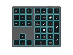 Teclado Bluetooth retroiluminado para Procreate, teclado numérico recargable, atajos de dibujo para tabletas gráficas. Everley891