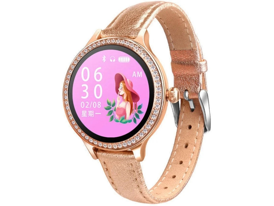 Reloj inteligente con monitor de presión arterial y frecuencia cardíaca, IP68, resistente al agua, pantalla táctil, rastreador de actividad física Yizhood (dorado)