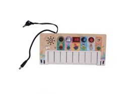Tablero De Juguete Electrónico De Madera Multifuncional - Piano Para La Primera Infancia