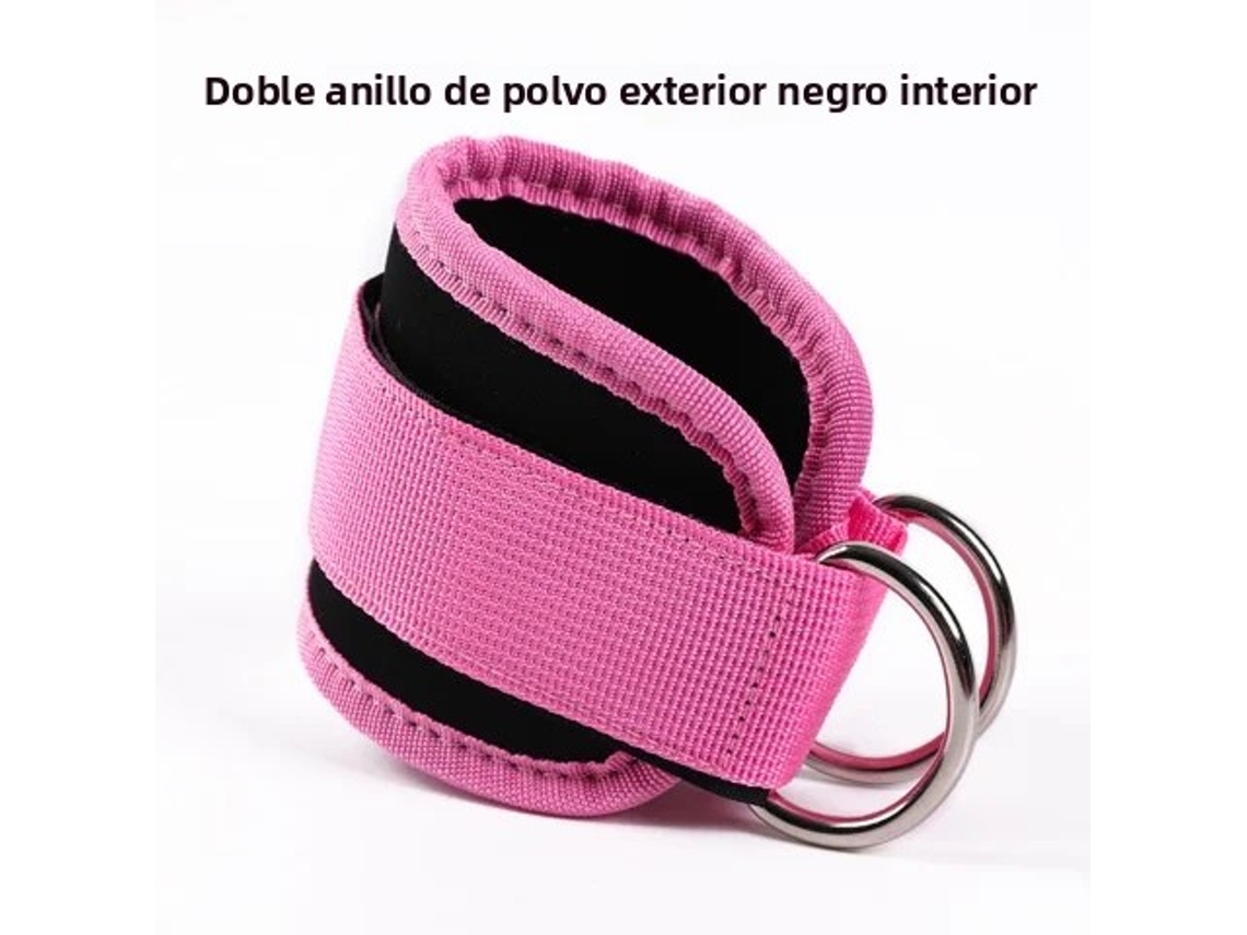 (rosa) Correa De Tobillo Ajustable Con Anillo En D, Manga Para Ejercicios De Piernas