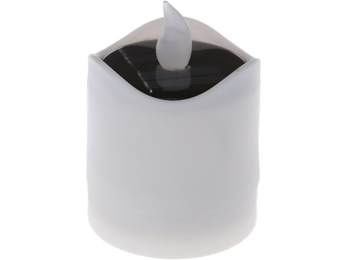 Velas Led, Luz Amarilla Parpadeante, Alimentadas Por Energía Solar, Recargables, Decoración Para El Hogar/decoración Navideña.