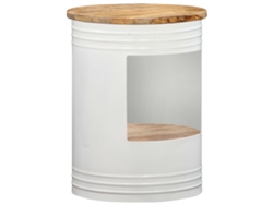 Mesa de Centro de Apoyo 43X55 Cm Madera de Manguera Maciza