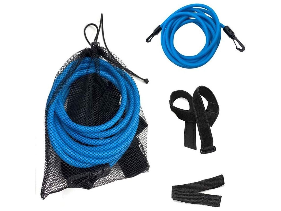 Cinta De Resistencia Para Natación Entrenamiento Elástica Ajustable 55-105cm Para Estilos Libres, Espalda Y Mariposa