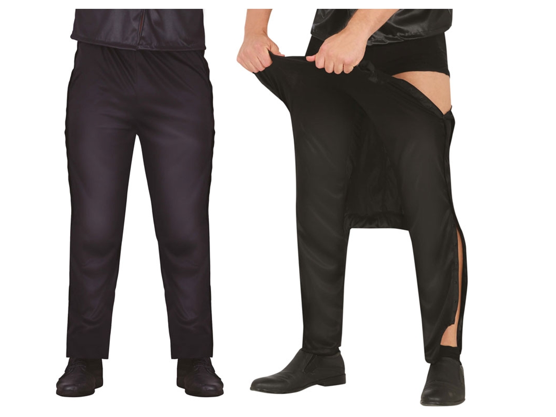 Pantalón Stripper negro adulto
