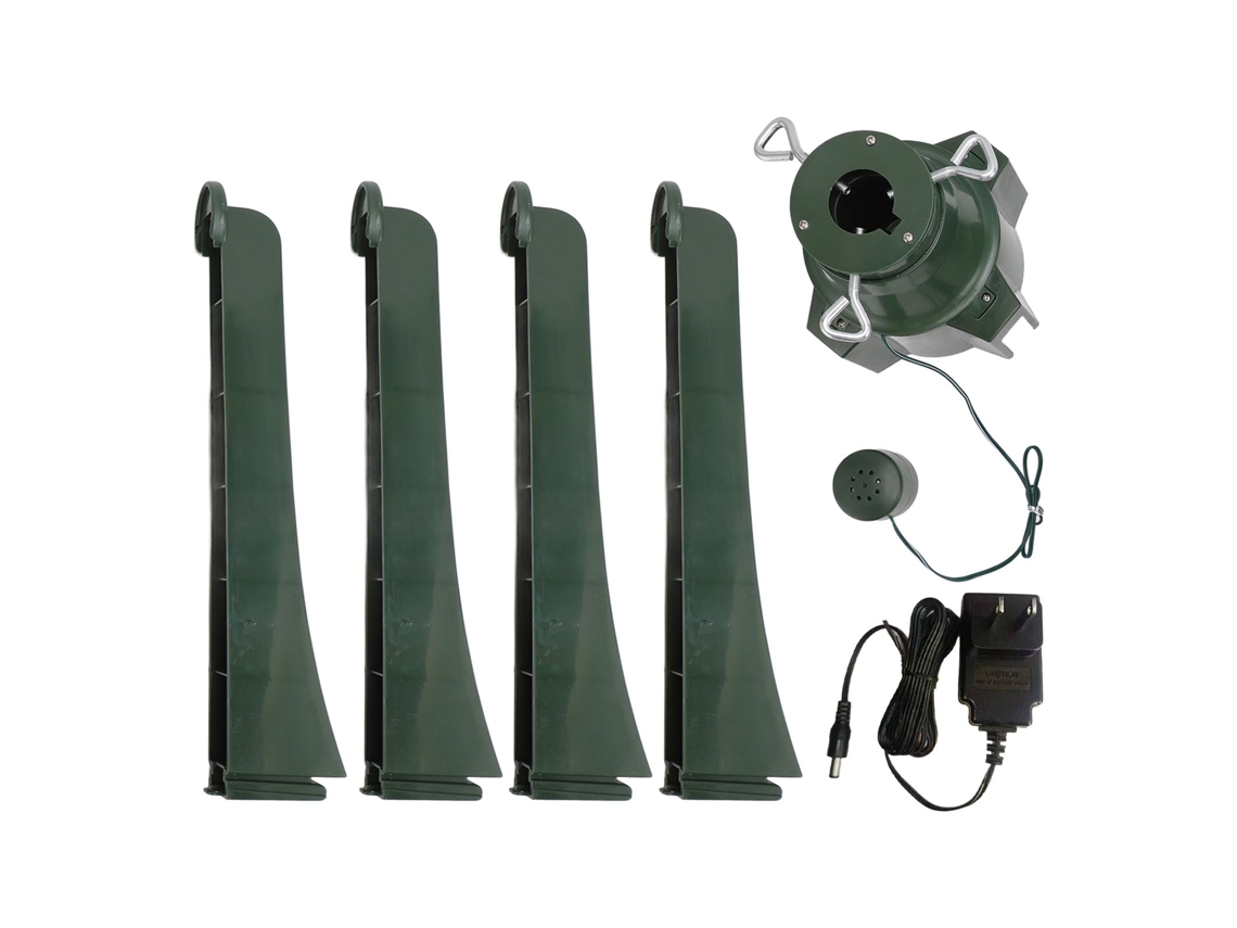 Soporte Giratorio De 360° Para Árbol De Navidad Musical, Ajustable Con Ruedas, Para Troncos De 3,2 Cm Hasta 3 Metros, 110 V